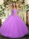 Sweetheart Sleeveless Tulle Quinceanera Dresses Beading Lace Up