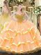 Dramatic Sleeveless Beading and Ruffled Layers Lace Up 15 Quinceanera Dress