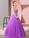 Spectacular Purple Sweetheart Neckline Beading Homecoming Dress Sleeveless Lace Up