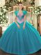 Sleeveless Beading Lace Up Sweet 16 Quinceanera Dress
