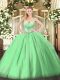 Excellent Sleeveless Beading Floor Length Vestidos de Quinceanera
