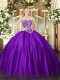 Spectacular Sleeveless Lace Up Floor Length Beading Ball Gown Prom Dress