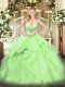 Sleeveless Beading and Ruffles Lace Up 15 Quinceanera Dress