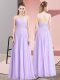 Beading Dress for Prom Lavender Lace Up Sleeveless Floor Length