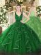 Sexy Green Straps Zipper Beading and Ruffles Sweet 16 Dress Sleeveless Sexy Green Straps Zipper Beading and Ruffles Sweet 16 Dress Sleeveless