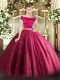 Exceptional Hot Pink Off The Shoulder Zipper Appliques Sweet 16 Quinceanera Dress Short Sleeves Exceptional Hot Pink Off The Shoulder Zipper Appliques Sweet 16 Quinceanera Dress Short Sleeves