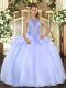 Best Selling Organza Sleeveless Floor Length 15 Quinceanera Dress and Beading