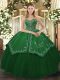 Smart Green Sweet 16 Quinceanera Dress Military Ball and Sweet 16 and Quinceanera with Beading and Pattern Sweetheart Sleeveless Lace Up Smart Green Sweet 16 Quinceanera Dress Military Ball and Sweet 16 and Quinceanera with Beading and Pattern Sweetheart Sleeveless Lace Up