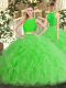 Custom Designed Sleeveless Ruffles Zipper Sweet 16 Quinceanera Dress