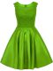 Dazzling Quinceanera Dama Dress Prom and Party with Lace Scoop Sleeveless Zipper