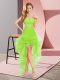 Beading Quinceanera Court Dresses Lace Up Sleeveless High Low