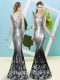Decent Silver Zipper Evening Dress Sequins Sleeveless Floor Length