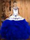Beauteous Floor Length Ball Gowns Sleeveless Royal Blue Sweet 16 Quinceanera Dress Lace Up