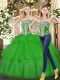 Sleeveless Beading and Ruffled Layers Lace Up 15 Quinceanera Dress
