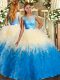 Multi-color Sleeveless Ruffles Floor Length Sweet 16 Dresses
