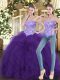 Sleeveless Beading and Ruffles Lace Up Quinceanera Dresses