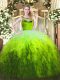 Elegant Floor Length Ball Gowns Sleeveless Multi-color Quince Ball Gowns Zipper