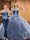 Dynamic With Train Two Pieces Long Sleeves Multi-color Sweet 16 Quinceanera Dress Sweep Train Lace Up