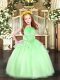 Sleeveless Beading Zipper Little Girl Pageant Dress