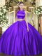 Designer Sleeveless Ruching Criss Cross 15 Quinceanera Dress