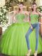 Sweetheart Sleeveless Lace Up Vestidos de Quinceanera Organza