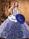 With Train Multi-color Quinceanera Dresses Strapless Sleeveless Sweep Train Lace Up