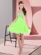 Pretty Empire Evening Dress Sweetheart Chiffon Sleeveless Mini Length Lace Up