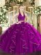 Sleeveless Ruffles Zipper Quinceanera Dress