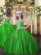 Latest Sleeveless Beading Lace Up Kids Pageant Dress