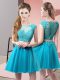 Tulle Sleeveless Mini Length Prom Gown and Appliques