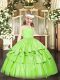Zipper Winning Pageant Gowns Beading and Lace Sleeveless Floor Length