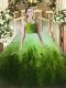 Floor Length Multi-color Quince Ball Gowns Straps Sleeveless Zipper
