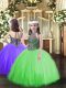 Nice Sleeveless Lace Up Floor Length Beading High School Pageant Dress