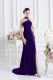 Ideal Purple Halter Top Neckline Beading Prom Party Dress Sleeveless Lace Up