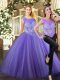Dramatic Lavender Sleeveless Floor Length Beading Zipper Quinceanera Gowns