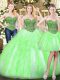 Great Sweetheart Neckline Beading and Ruffles Vestidos de Quinceanera Sleeveless Lace Up