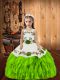 Ball Gowns Organza Straps Sleeveless Embroidery and Ruffles Floor Length Lace Up Pageant Dress for Teens Ball Gowns Organza Straps Sleeveless Embroidery and Ruffles Floor Length Lace Up Pageant Dress for Teens