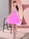 Chiffon Sleeveless Mini Length Prom Party Dress and Beading