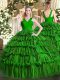 Best Selling Sleeveless Ruffled Layers Zipper Sweet 16 Dresses
