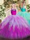 Floor Length Ball Gowns Sleeveless Multi-color Quinceanera Gown Zipper
