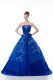 Lovely Floor Length Ball Gowns Sleeveless Royal Blue Quinceanera Dresses Lace Up