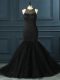 Extravagant Black Prom Dress Prom and Party and Military Ball with Beading Scoop Sleeveless Zipper