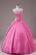 Stunning Strapless Sleeveless Organza Sweet 16 Dress Embroidery Lace Up