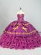 Purple Ball Gown Prom Dress Sweetheart Sleeveless Brush Train Lace Up