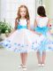 Elegant Scoop Sleeveless Zipper Toddler Flower Girl Dress White Tulle