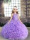 Hot Selling Sleeveless Beading and Ruching Lace Up Little Girls Pageant Gowns