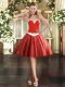 Top Selling Sweetheart Sleeveless Lace Up Prom Dress Wine Red Tulle