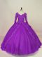 Super Long Sleeves Lace Up Floor Length Appliques Sweet 16 Dresses