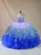 Floor Length Multi-color Sweet 16 Quinceanera Dress Sweetheart Sleeveless Lace Up