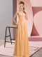 Chiffon Sleeveless Floor Length Womens Party Dresses and Beading